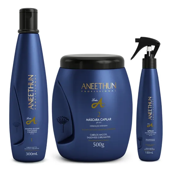 Kit Linha A 3 Produtos Aneethun