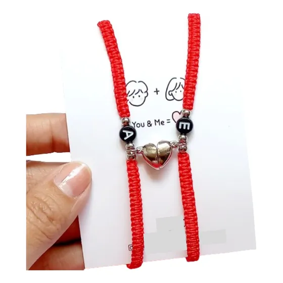 Pulseras Imantadas Para Parejas Con Iniciales