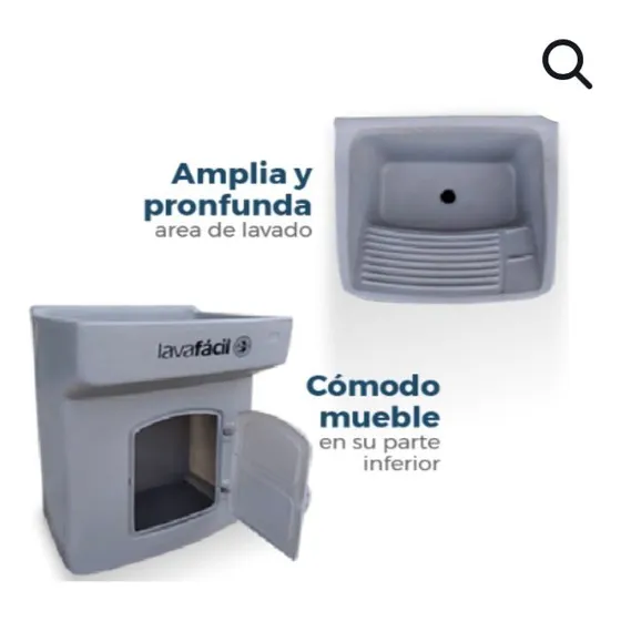 Batea Plástica, Lava Facil, Pequeña, Marca Resinca