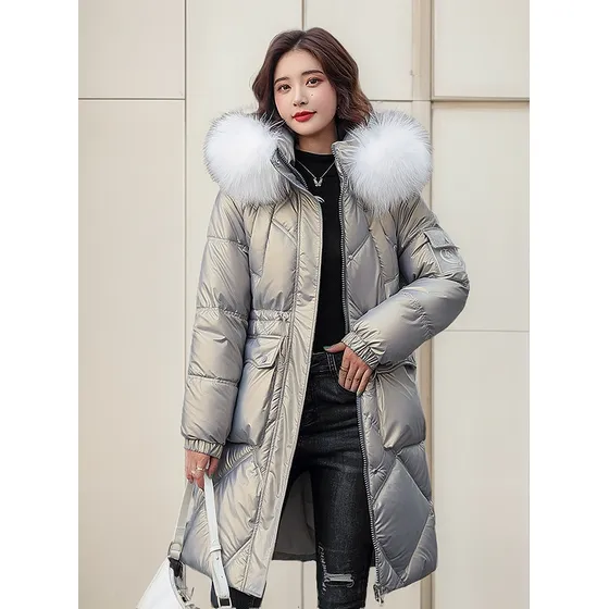 Campera Nylon Dama Rocco Aes-1336 Metal Talles Del M Al 3xl