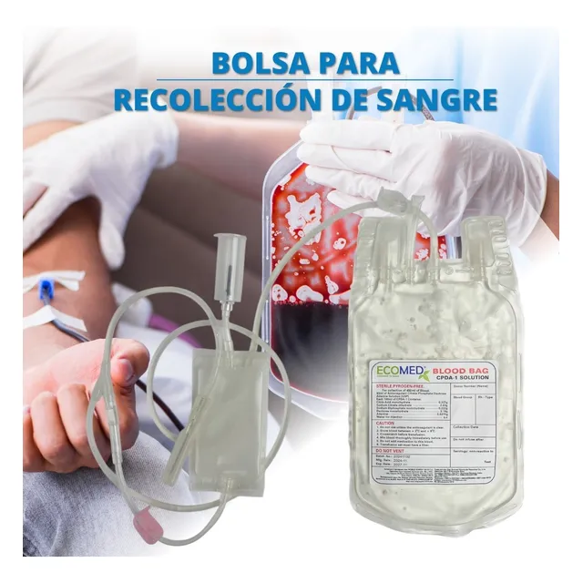 Bolsas Recolectoras De Sangre, Simple, Paquete X 4 Und