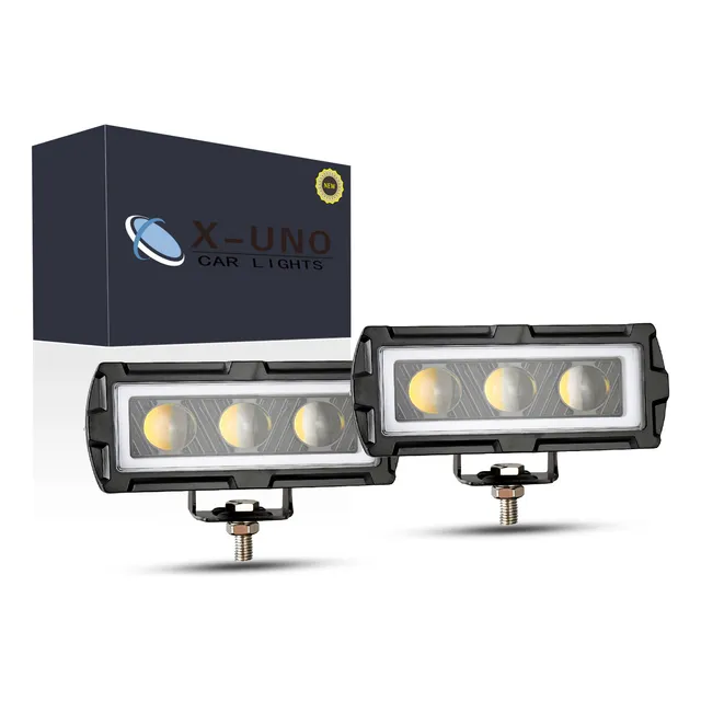 Faros Exploradora 3x3 Lupas Hi/lo Súper Beam Ojos De Ángel