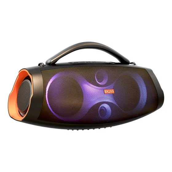 Altavoz Bluetooth Doss Extreme Boom Pro D200 120W IPX6 Naranja LED