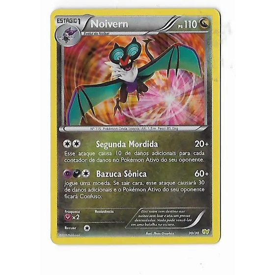 Pokemon Noivern Holofoil Xy Trainer Kit Frete Incluso