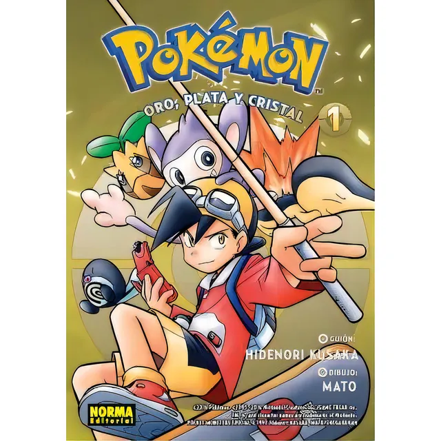 Pokemon 05. Oro,plata Y Cristal 01 (nuevo Pvp): Oro, Plata Y Cristal, De Kusaka, Hidenori., Vol. 1. Editorial Norma Editorial, S.a., Tapa Blanda En Español