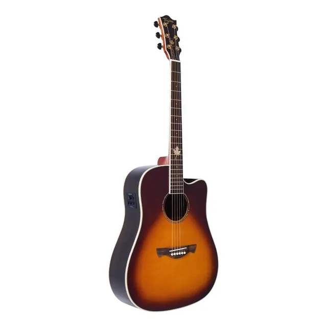 Guitarra acústica Tagima Canada Vancouver EQ para diestros honey burst