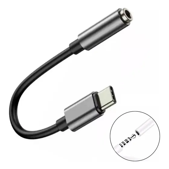 Adaptador Fone De Ouvido Tipo C Para Samsung Xiaomi Motorola