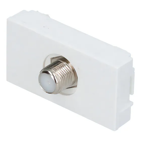Toma Para Tv 1/3, Línea Premium, Color Blanco Surtek