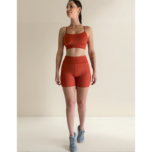 Conjunto Fitness Academia Tecnologia Cirrê 3d Short E Top