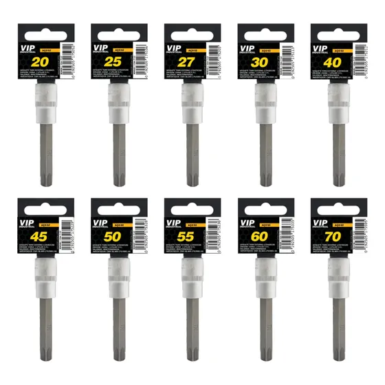 Soquete Torx Longo T20 T30 T40 T45 T50 T55 T60 T70 Avulso