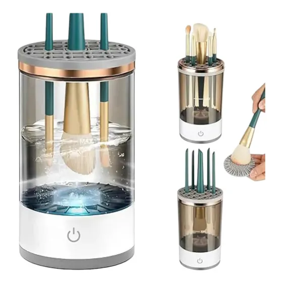 Limpiador Para Brochas Esponjas Maquillaje Electrico