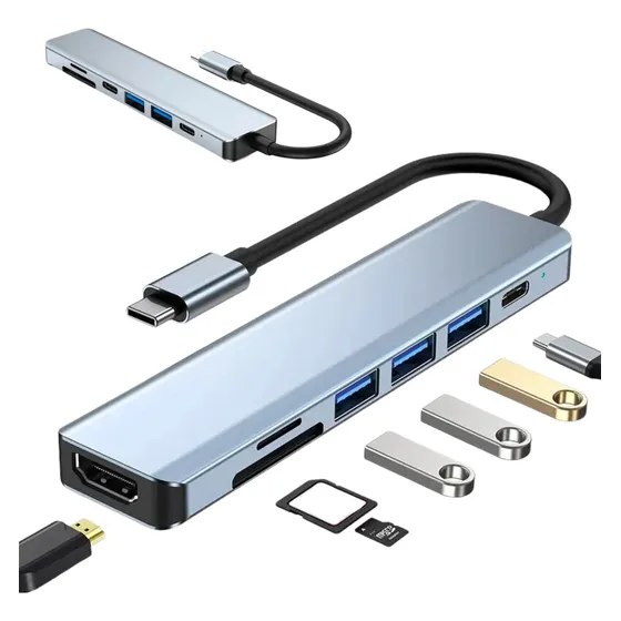Dock Adaptador Thunderbolt3 Macbook Air Pro M1 M2 Pc Chromeb