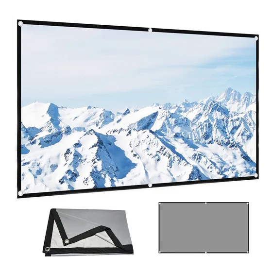 Pantalla De Proyeccion 110inch Cortina Metálica Anti-luz