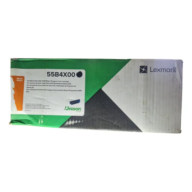 Tóner Lexmark 55b4x00 Negro , Facturado.