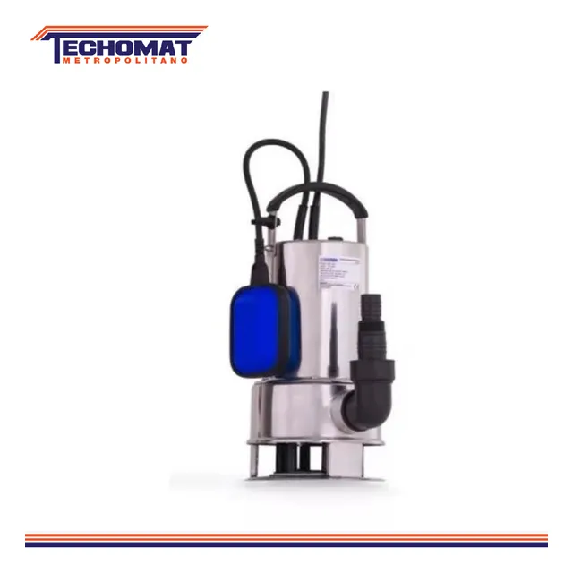 Bomba Sumergible 1.5hp Aguas Negras 115v Ac/inox Domosa