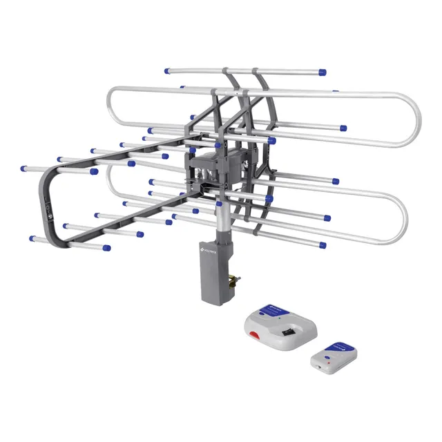 Antena Tv Digital Hd Giratoria Para Exterior Uhf Control 