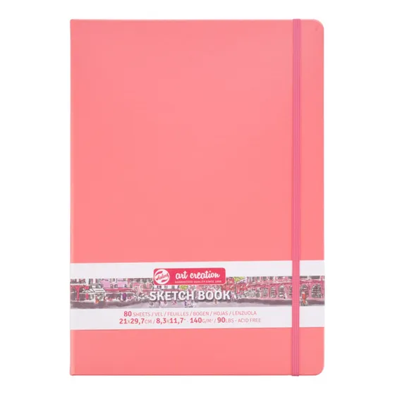 Libreta Art Creation Coral Red 21x30cm