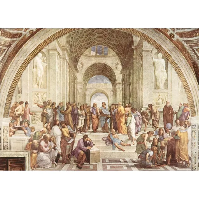 Cuadro Famoso La Escuela De Aténas - Rafaél 70x100