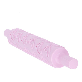 Rolling Pin Fondant Tool Rolo De Estampagem De Plástico Rolling Pin Fondant Tool Rolo De Estampagem De Plástico