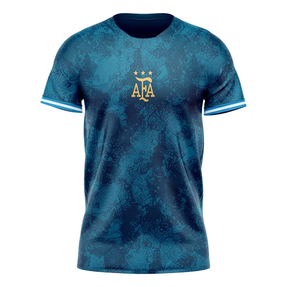 Camiseta Argentina Conceptual Afa 3 Estrellas Azul 2024