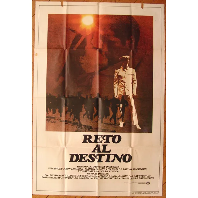Reto Al Destino Richard Gere Poster Cine 1982 Debra Winger