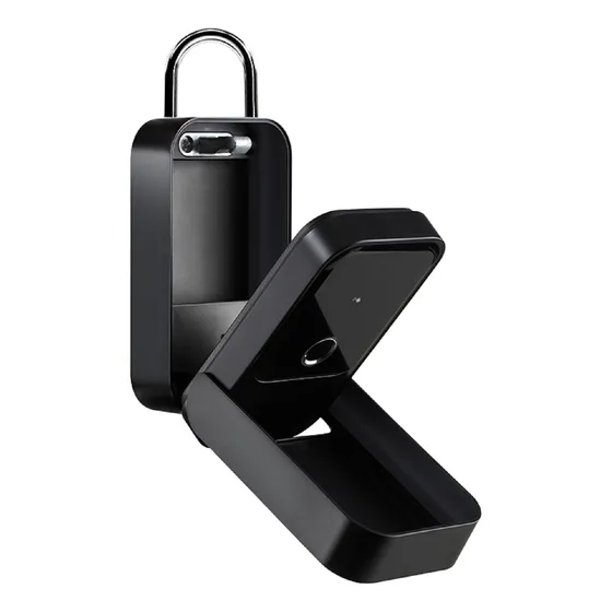 Caja Fuerte Chica Inteligente Huella Dactilar Guarda Llaves Digital Seguridad Biómetrica Smart Wifi Ip65 Color Negro Demasled domo-72