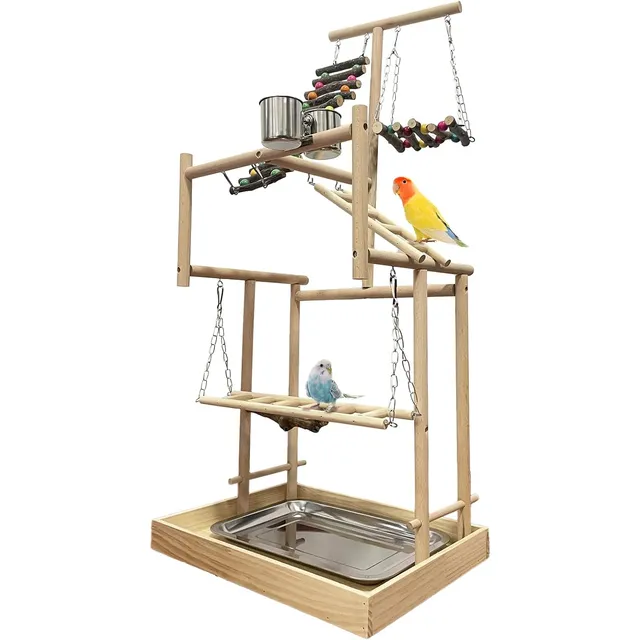 Parque Infantil Grande Para Pájaros De 81 Cm