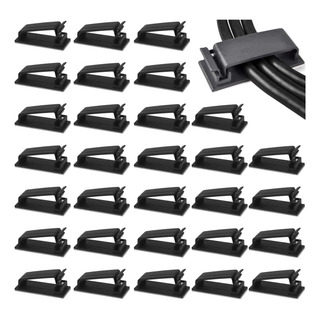 50 Pcs Clips Para Gestión De Cables Portacables Autoadhesivo 50 Pcs Clips Para Gestión De Cables Portacables Autoadhesivo