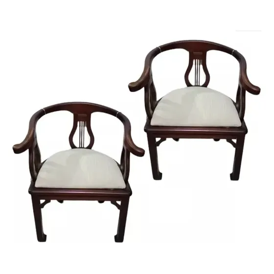 Silla De Madera Usada Tipo Chinas  Juego 2 Unidades