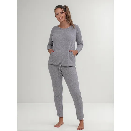 Pijama Maternal Largo Algodon Amamantar Art. 527 Que Sera