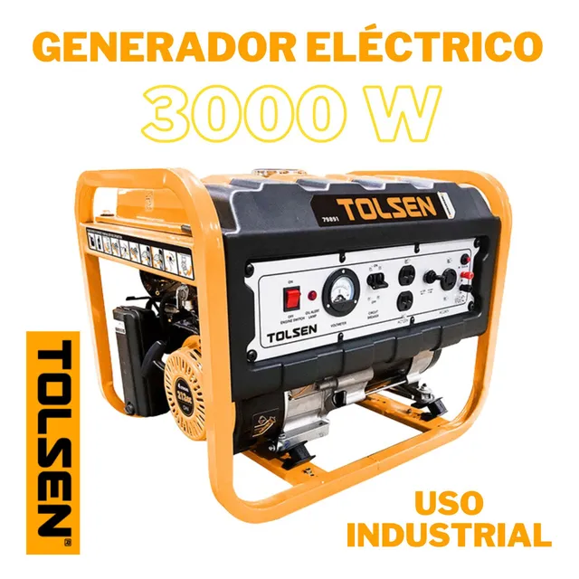 Planta Electrica 3000w Tolsen, Generador Electrico 79891