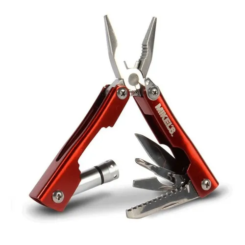 Multiherramienta Con Lámpara 10 En 1mikels Mhl-101 Color Rojo
