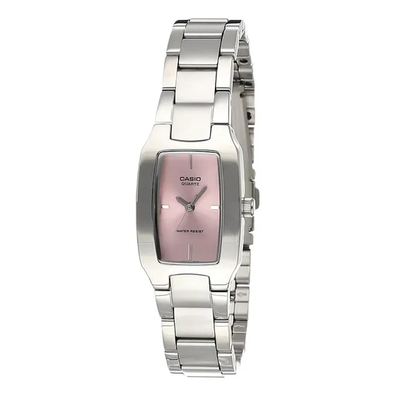Reloj Casio Enticer Para Mujer, Analógico, Con Esfera Rosa, 