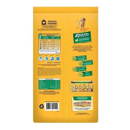 Alimento Pedigree Óptima Digestión Etapa 2 para perro adulto de raza pequeña sabor mix de 21 kg