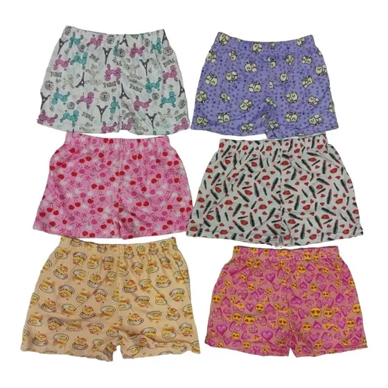 Docena De Short Para Niña De Algodon Tipo Pijama