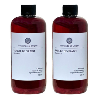 Champú Sangre De Grado 2 De 500ml Volviendo Al Origen Champú Sangre De Grado 2 De 500ml Volviendo Al Origen