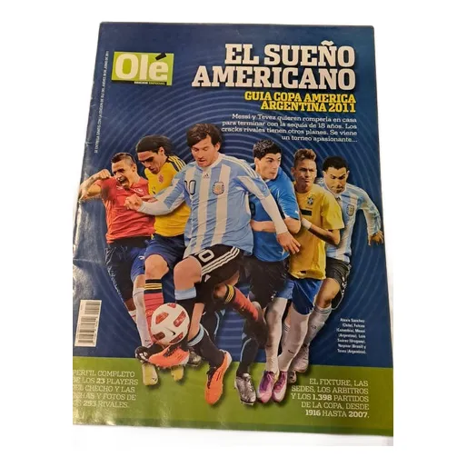 Revista Grafico 2011 Campeón América Urguay Messi