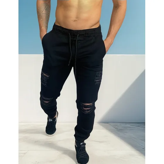 Calça Jogger Com Elastico Na Perna Nova Maximos Bermudaria