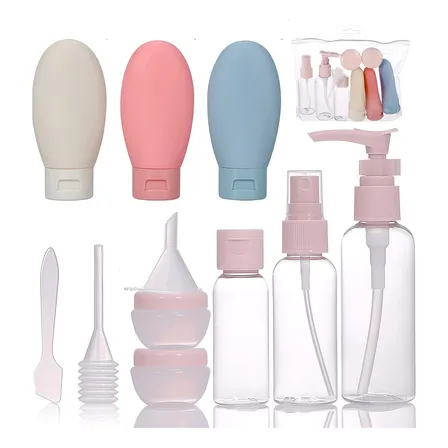Set Botella De Viaje Dispensadora Contenedores Accesorios