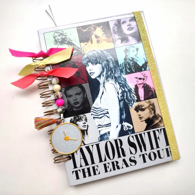 Taylor Swift Eras Cuaderno Libreta A5 Personalizado C/nombre