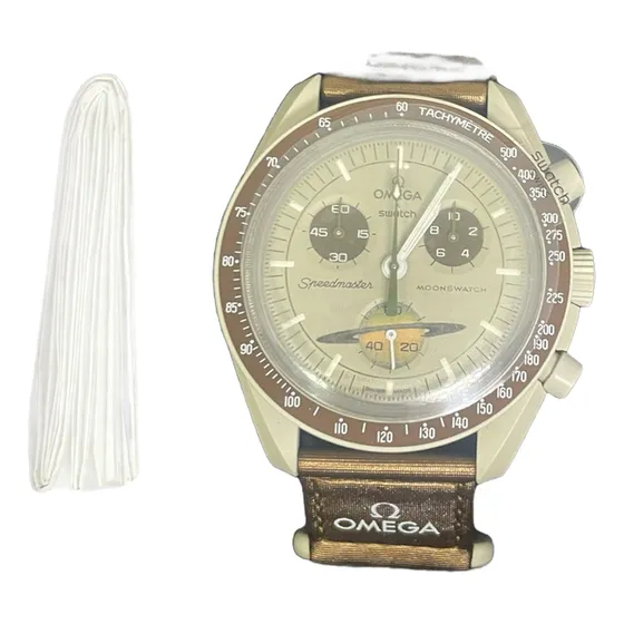 Reloj Omega X Swatch Misión A Saturno Nuevo Full Set !!