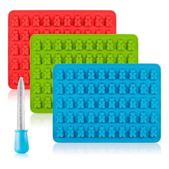 Alta Calidad 3 Pack Pastilla De Goma Jelly Moldes De