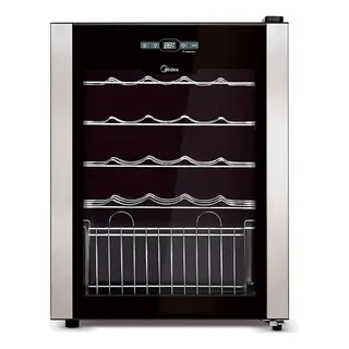 Adega Climatizada De Vinhos Midea 24 Garrafas 220v Preto Adega Climatizada De Vinhos Midea 24 Garrafas 220v Preto