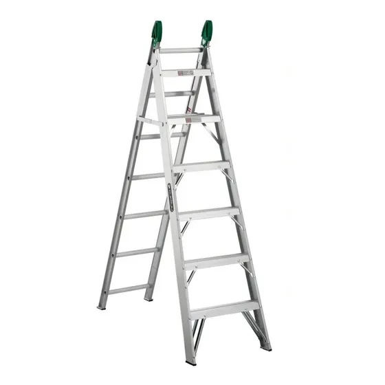 Escalera Convertible Aluminio Cuprum C-2287-13 175 Kg
