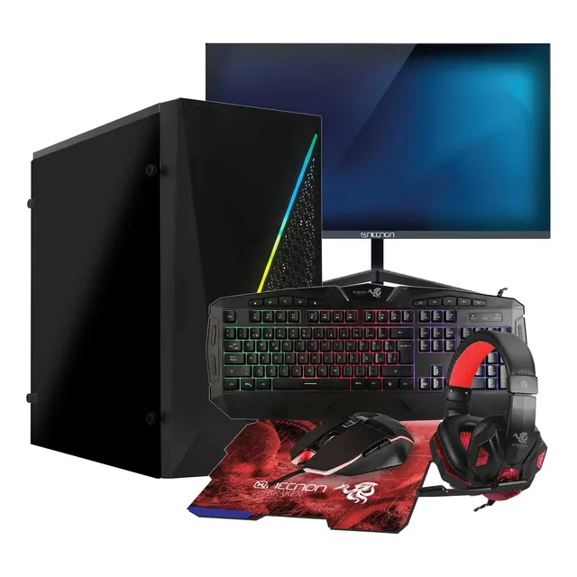 Kit Pc Gamer Monitor 21.5 Ryzen 3 3200g 8gb Ssd 500gb Rgb