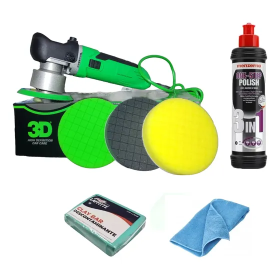 Kit Pulido Pulidora Rotorbital 3d Detailing + Menzerna 3en1