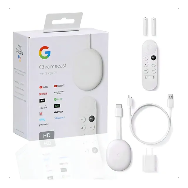 Google Chromecast con Google TV Full HD de 8 GB Snow y 2 GB de RAM