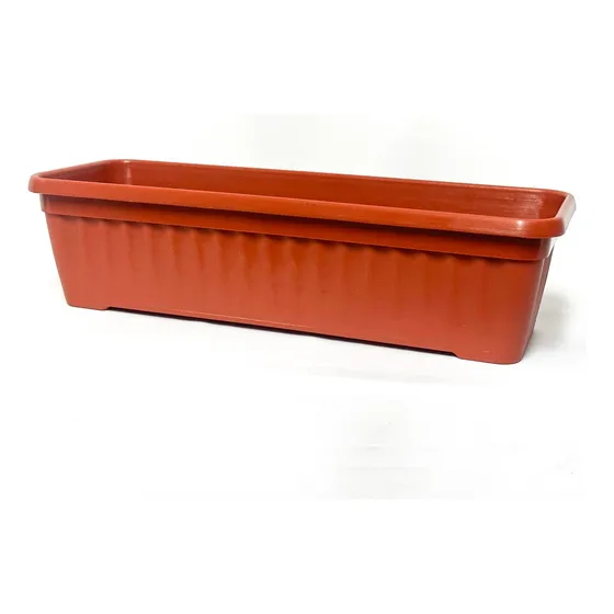 3 Materas Plásticas Jardinera Larga Maceta Rectangular 50cm