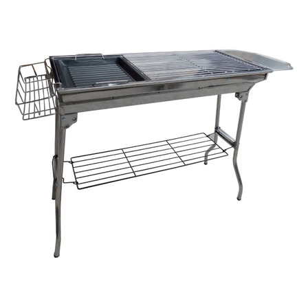 Asador De Carbón De Acero Inoxidable Con Maleta Y Accesorios Asador De Carbón De Acero Inoxidable Con Maleta Y Accesorios