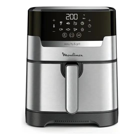 Easy Fry & Grill , Freidora de Aire MOULINEX, 4,2L, Digital, Inox XL 8 PROGRAMAS 16 FUNCIONES